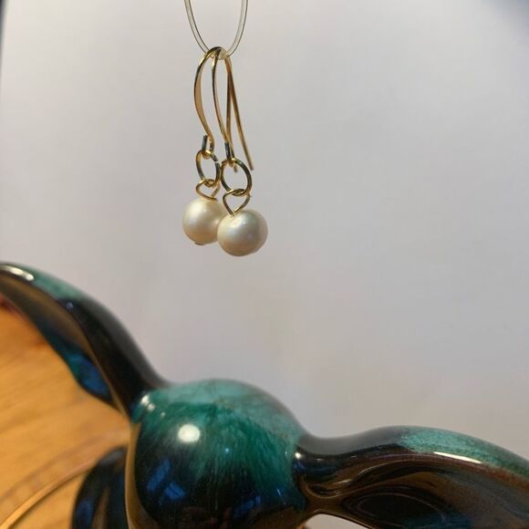 Pearl Drop Earrings - Picture 9 of 10